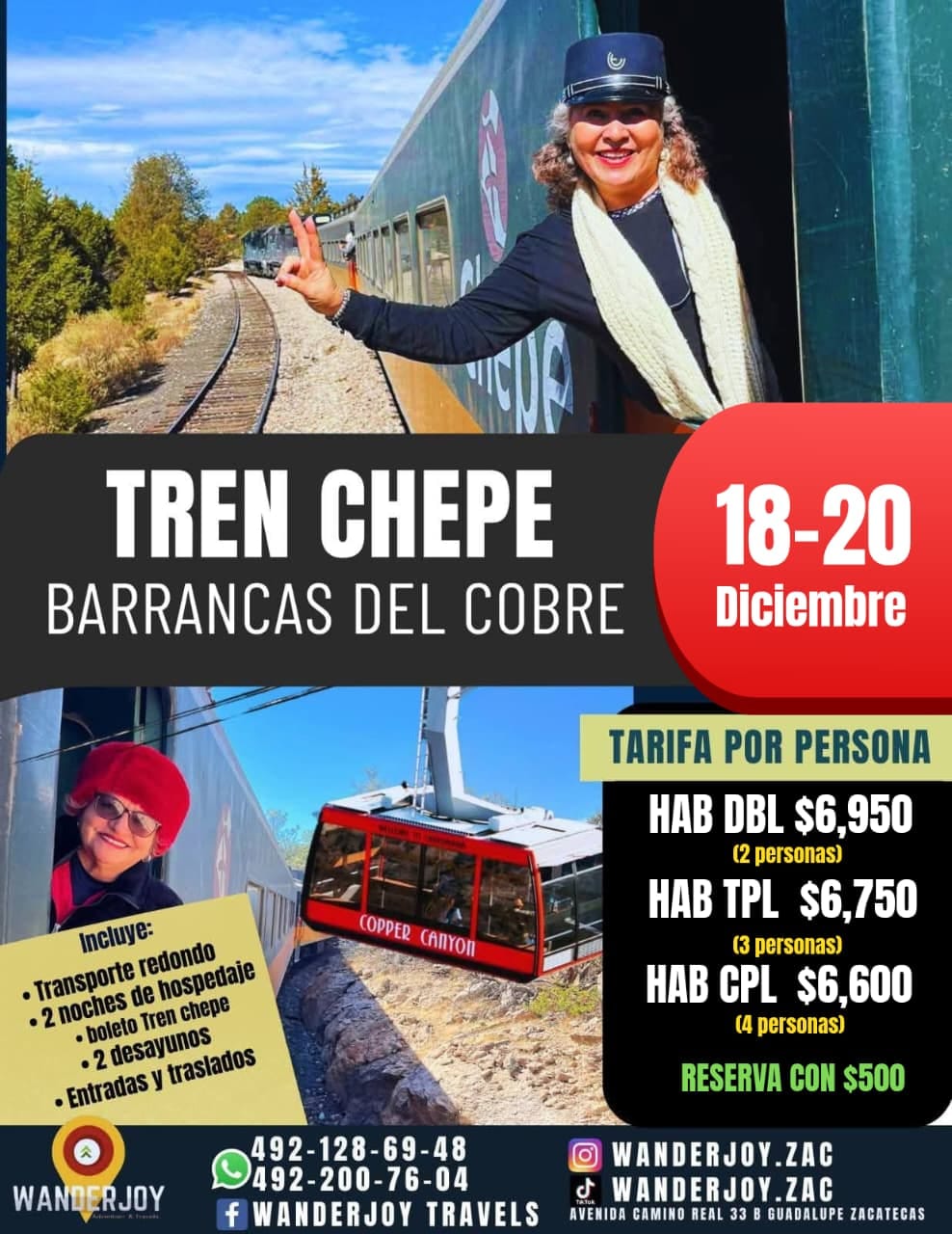 TREN CHEPE REGIONAL & BARRANCAS DEL COBRE 